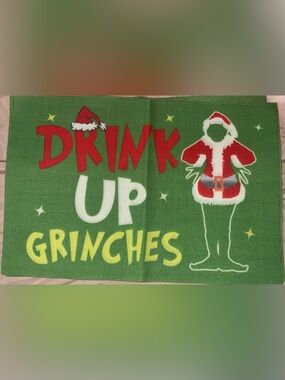 Grinch Table Mats “Drink Up Grinches”